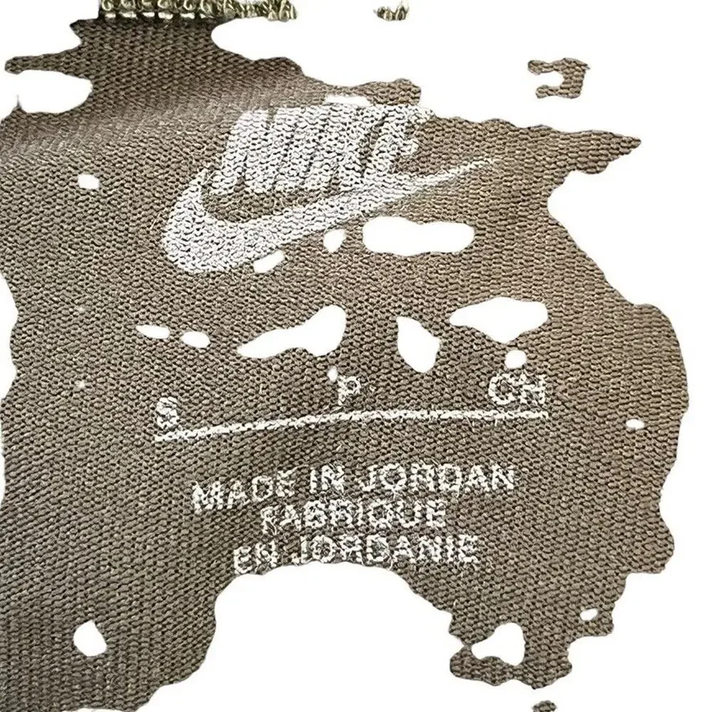 Nike High Waisted Print Leggings Pants Olive Green Spellout Logo Skinny NWT S